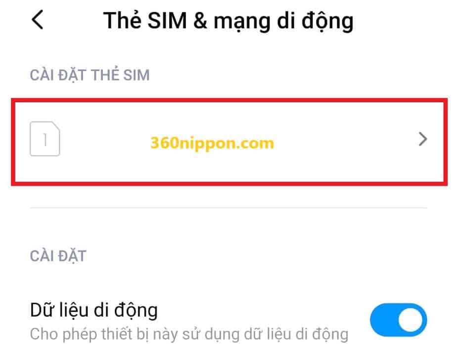 Cách cài đặt cấu hình apn sim rakuten un-limit cho android 12 Cách cài đặt cấu hình apn sim rakuten un-limit cho android 12