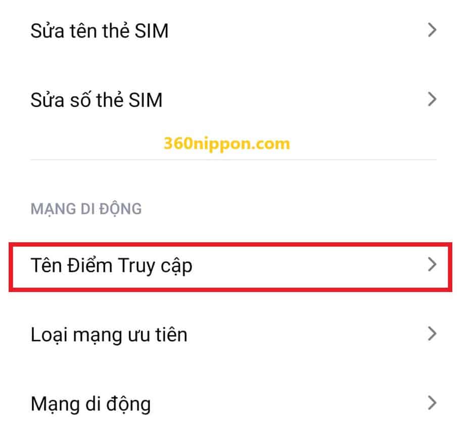 Cách cài đặt cấu hình apn sim rakuten un-limit cho android 13 Cách cài đặt cấu hình apn sim rakuten un-limit cho android 13