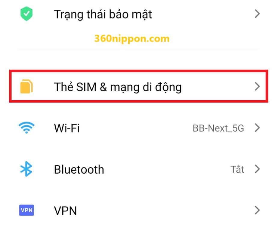 Cách cài đặt cấu hình apn sim rakuten un-limit cho android 11 Cách cài đặt cấu hình apn sim rakuten un-limit cho android 11